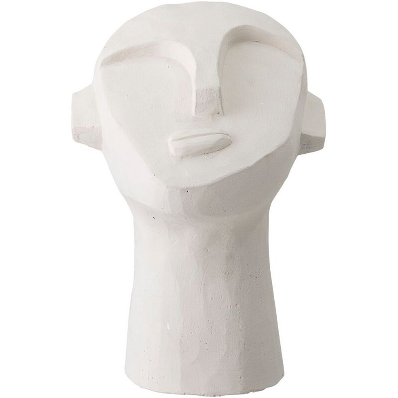 Bílá cementová dekorativní soška Bloomingville Indo 22 cm