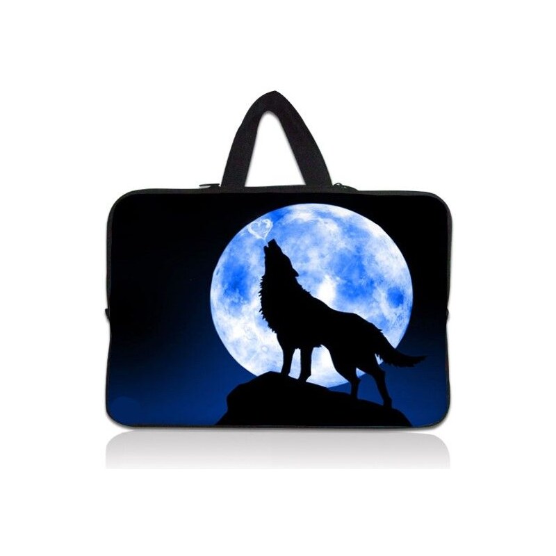 Huado pánská taška pro notebook 12.1" Vlk vyjící na měsíc Huado N12-25323