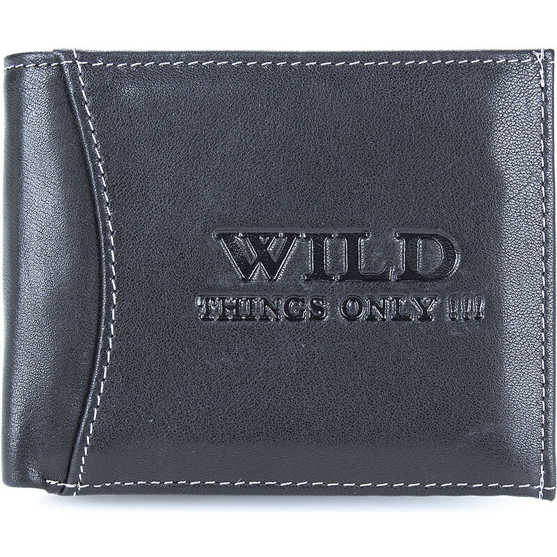 WILD Malá pánská kožená peněženka 5504 černá 100399004