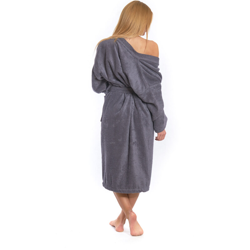 Interkontakt Dámský župan model KIMONO 02 Dark Grey