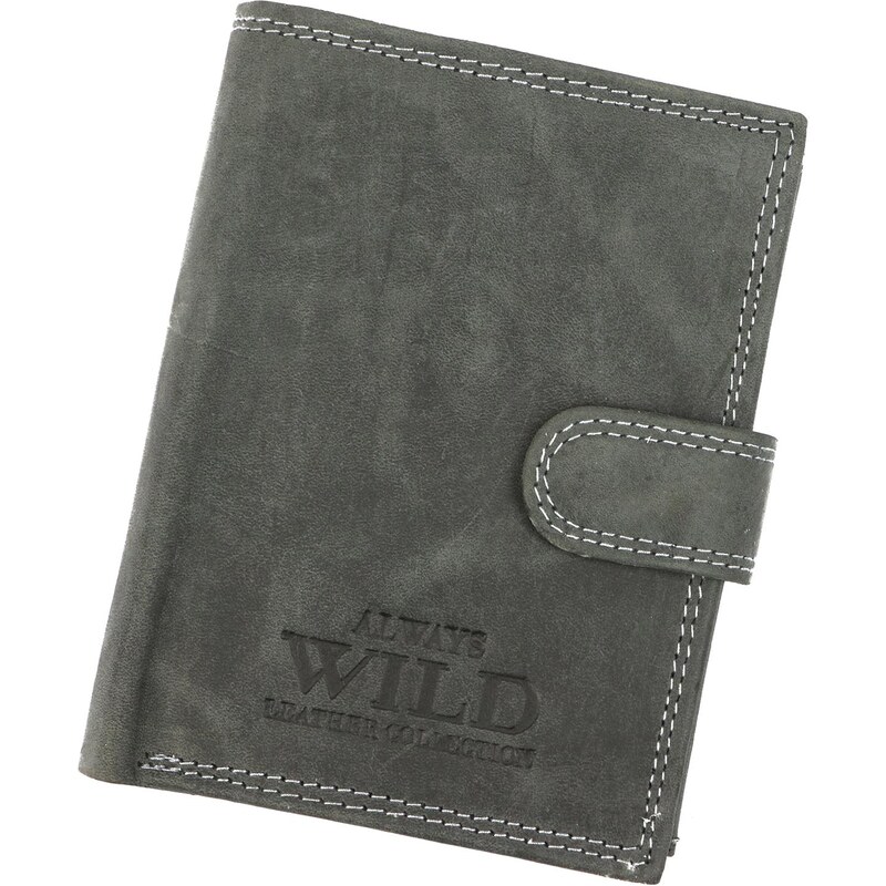 Pánská kožená peněženka Wild N4L-P-CHM RFID černá