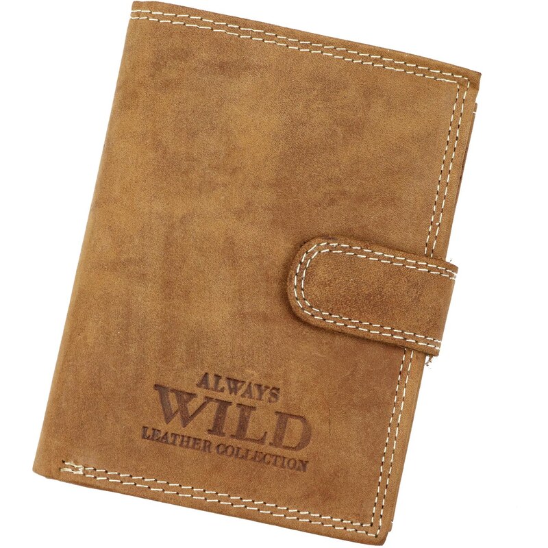 Pánská kožená peněženka Wild N4L-P-CHM RFID camel 85131493