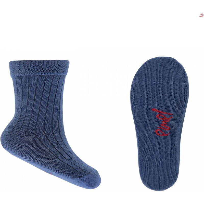 Dětské bavlněné ponožky Emel "Řebro" Modrá 100-24