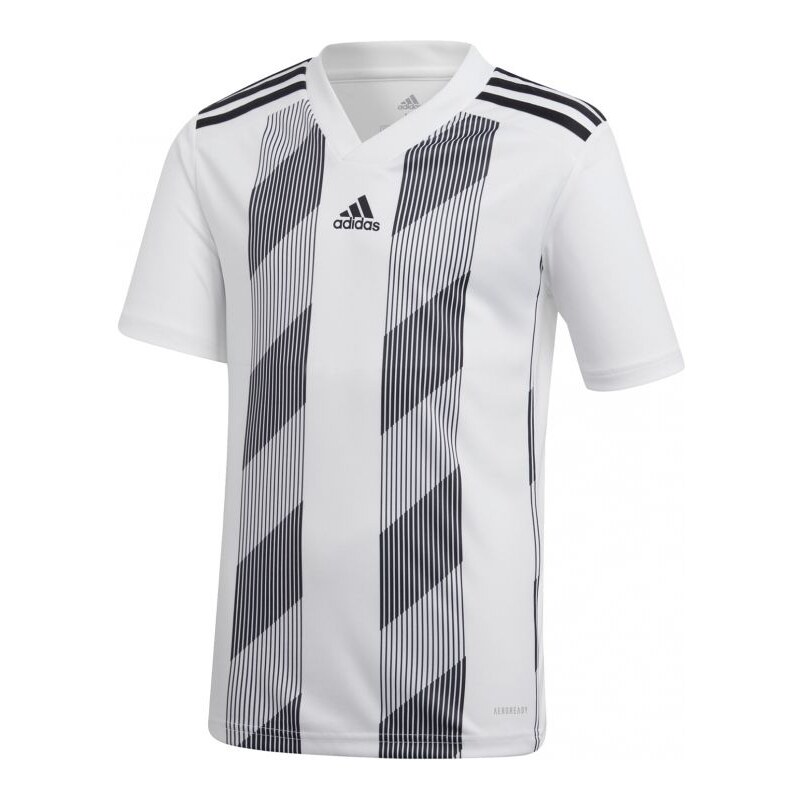 Dětské pruhované tričko 19 Jr DU4398 - Adidas