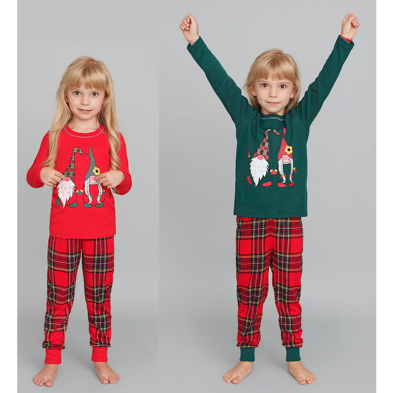 Dívčí pyžamo dlouhé Italian Fashion Santa red