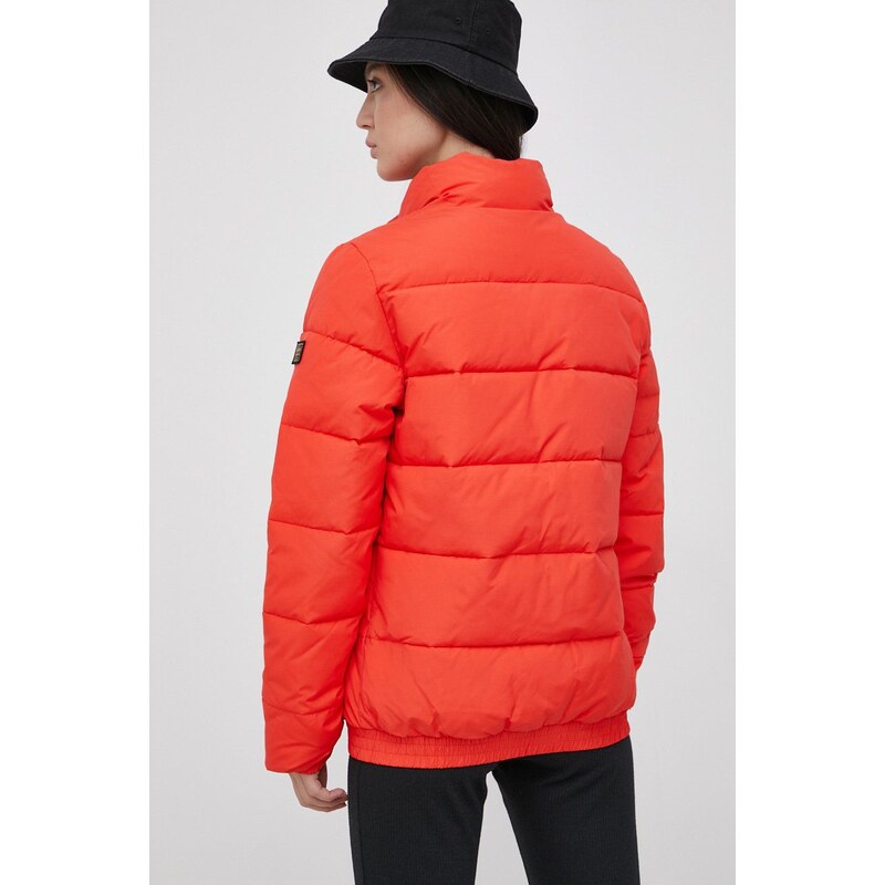 Bunda Superdry dámská, oranžová barva, zimní