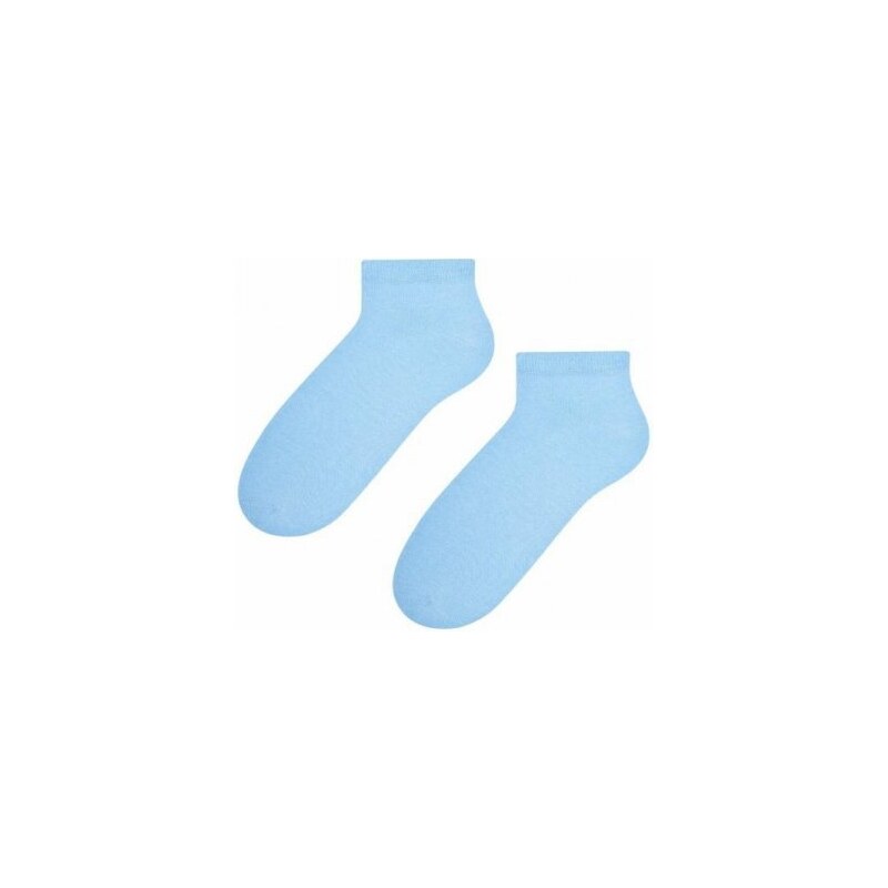 Steven 052 světle modré Dámské kotníkové ponožky 35/37 modrá