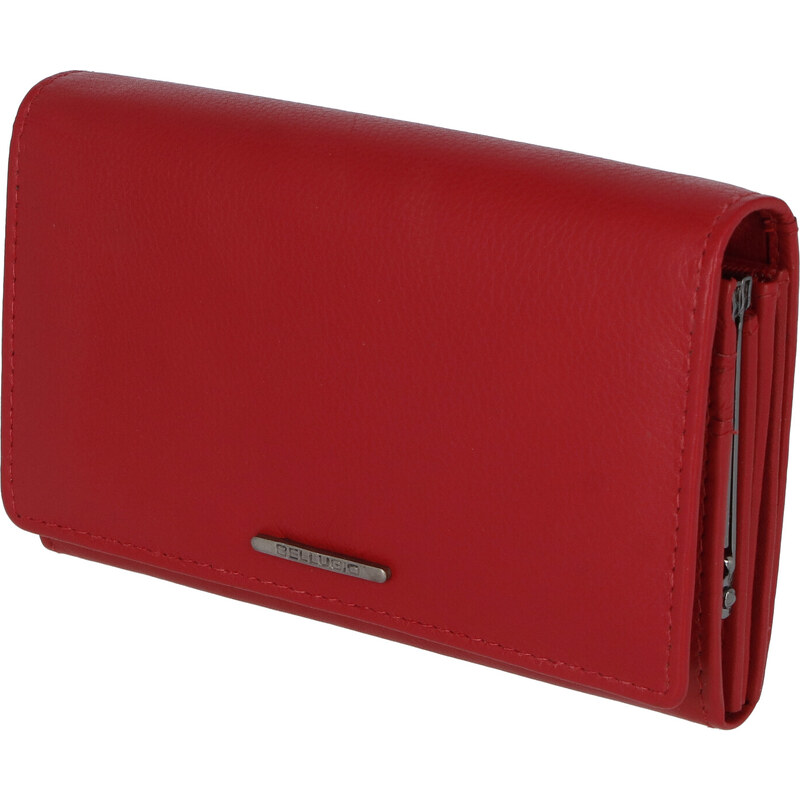 Dámská kožená peněženka červená - Bellugio Rimis červená