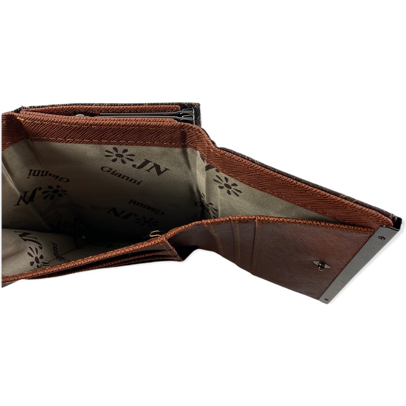 Eslee Dámská peněženka s módním motivem hnědá A1126
