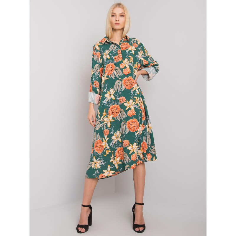 ex moda Dress-EM-SK-2909-3.37-dark green