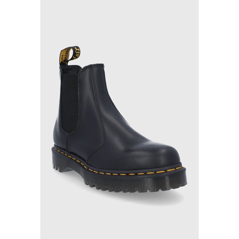 Kožené kotníkové boty Dr. Martens 2976 Bex dámské, černá barva, na platformě, 26205001