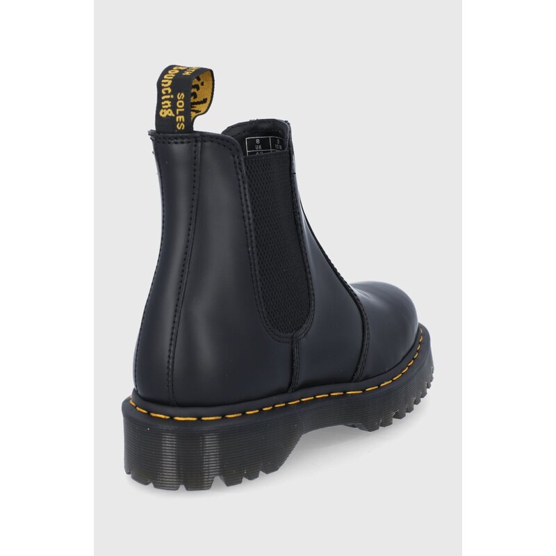 Kožené kotníkové boty Dr. Martens 2976 Bex dámské, černá barva, na platformě, 26205001