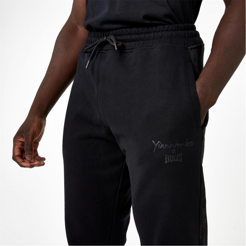 Everlast x Yiannimize Taped Joggers Black