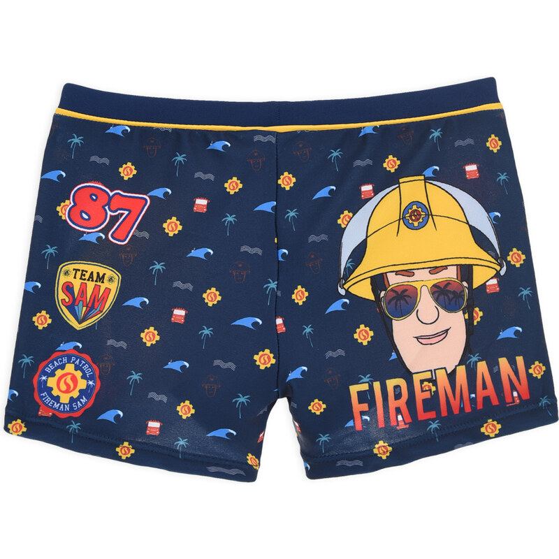 Chlapecké plavky FIREMAN SAM BEACH PATROL tmavě modré 64383834