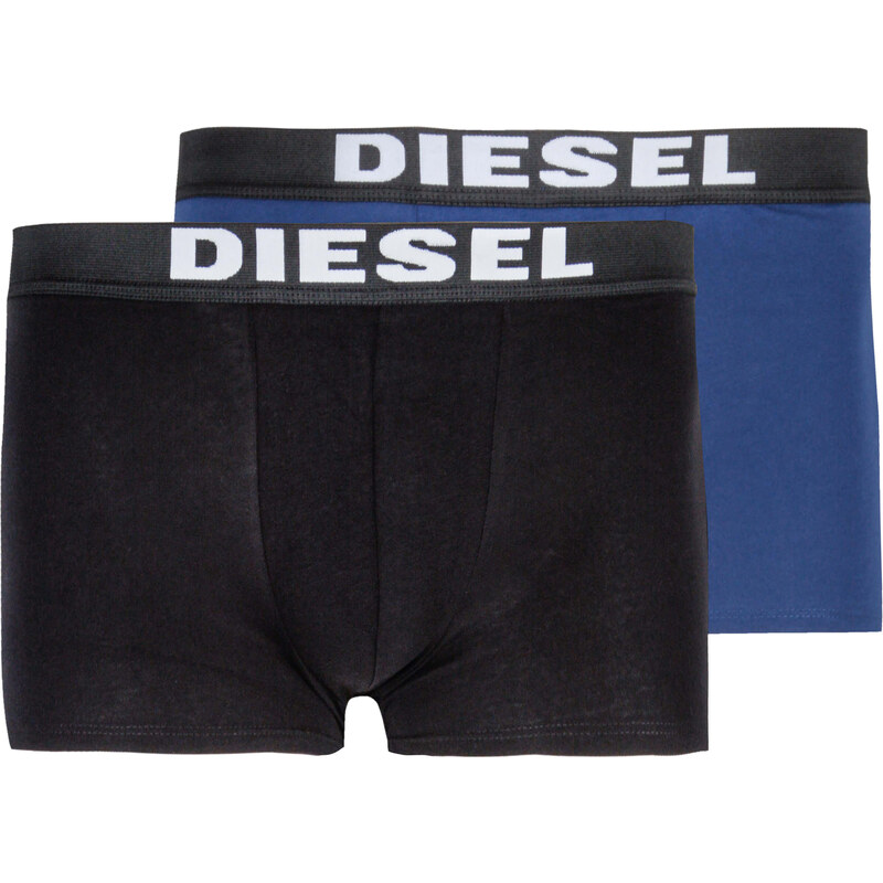 Pánské černé a modré boxerky Diesel - set 2 ks