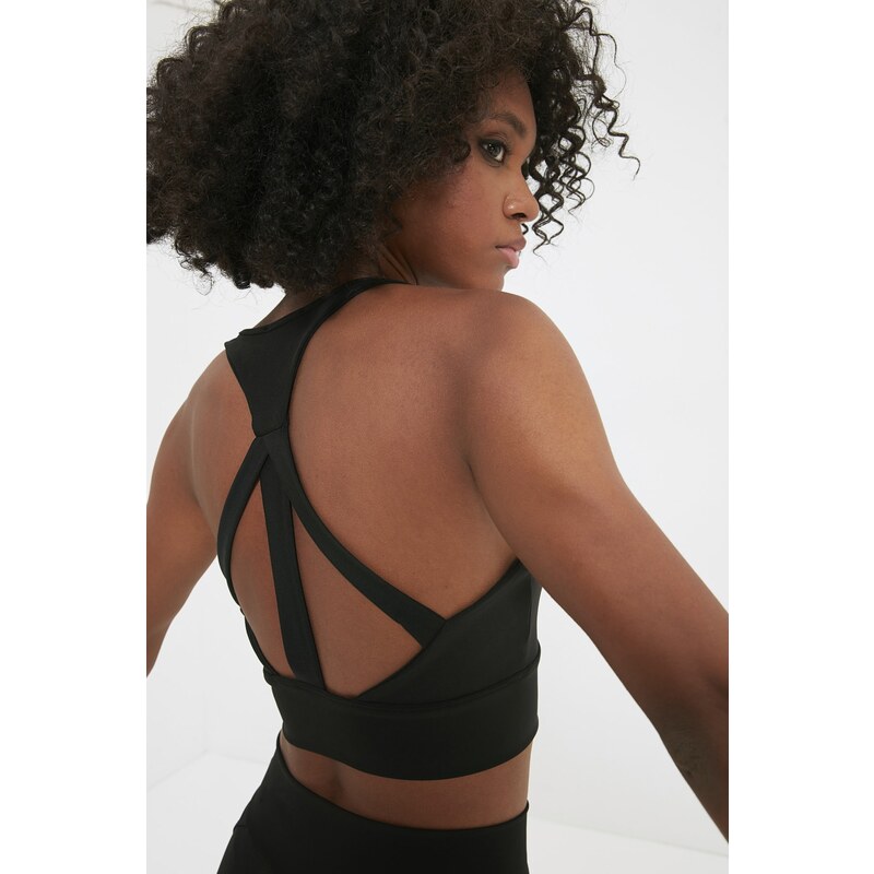 Sportovní podprsenka Trendyol Black Support/Shaping Back Detail