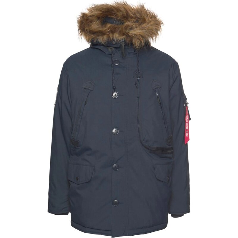 ALPHA INDUSTRIES Zimní bunda Polar noční modrá / mix barev 87149984