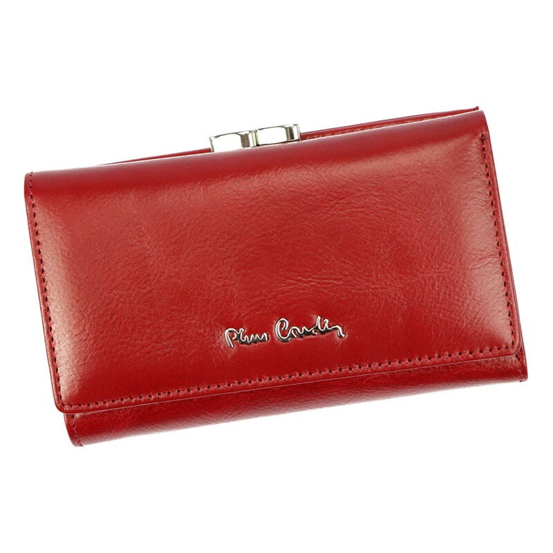 Červená kožená peněženka Pierre Cardin 06 ITALY 108