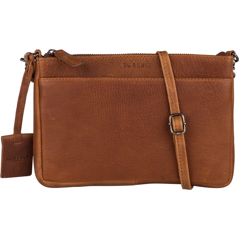 Dámská crossbody kožená kabelka Burkely Evita - koňak