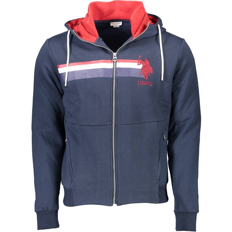 US Polo Assn Pánská modrá mMikina US Polo s kapucí