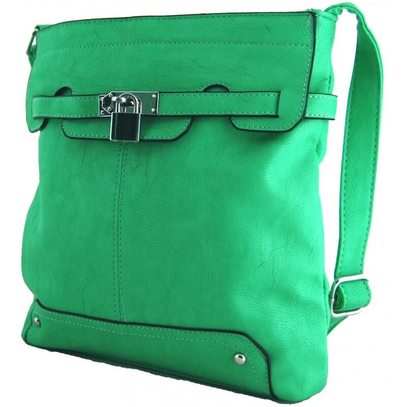 Sun-bags Crossbody kabelka se zámečkem S0708 zelená pastelová - dle obrázku