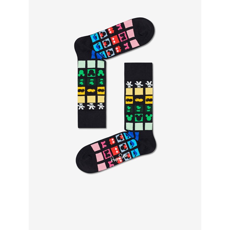 Sada čtyř párů barevných vzorovaných ponožek Happy Socks - Dámské