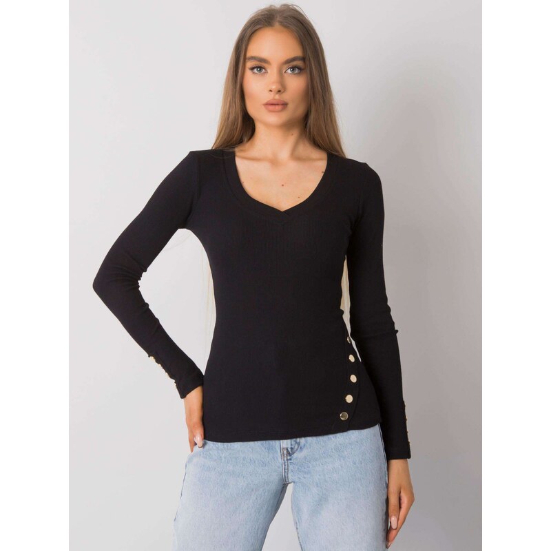 RUE PARIS Blouse-RV-BZ-7245.07-black 107002962
