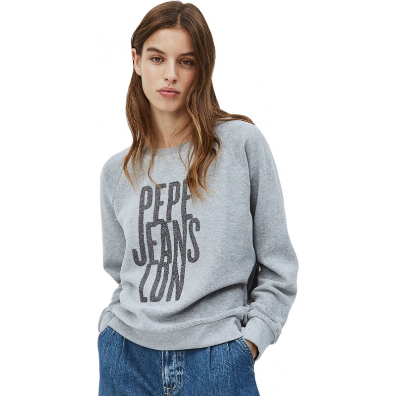 Pepe Jeans dámská šedá mikina MADELYN