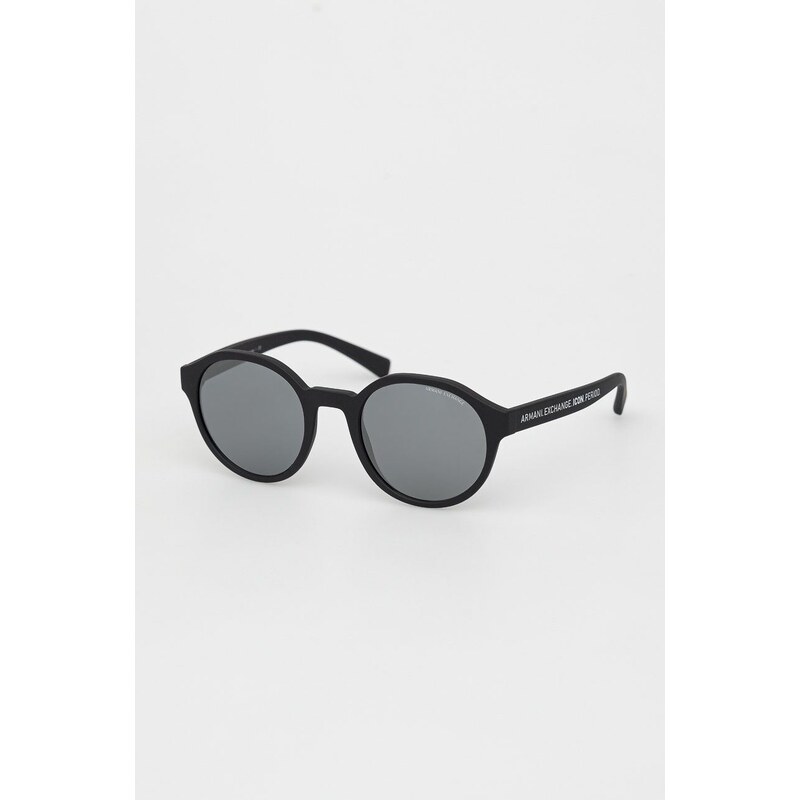 Sluneční brýle Armani Exchange černá barva