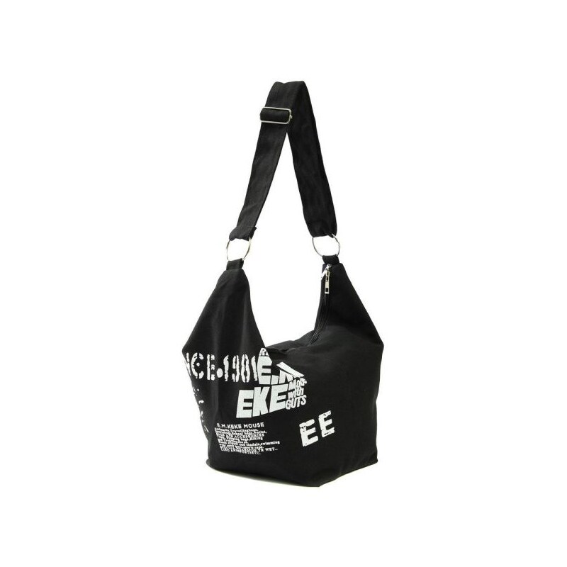 E.M.K dámská plátěná taška černá Lifestyle F17288