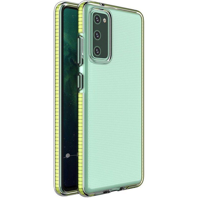 IZMAEL.eu Pouzdro Spring clear TPU pro Samsung Galaxy A72 4G žlutá