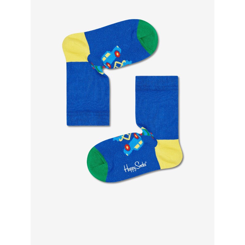 Sada modrých vzorovaných ponožek Happy Socks - unisex