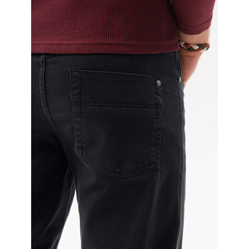 Ombre Clothing Pánské chino kalhoty - černá P1059