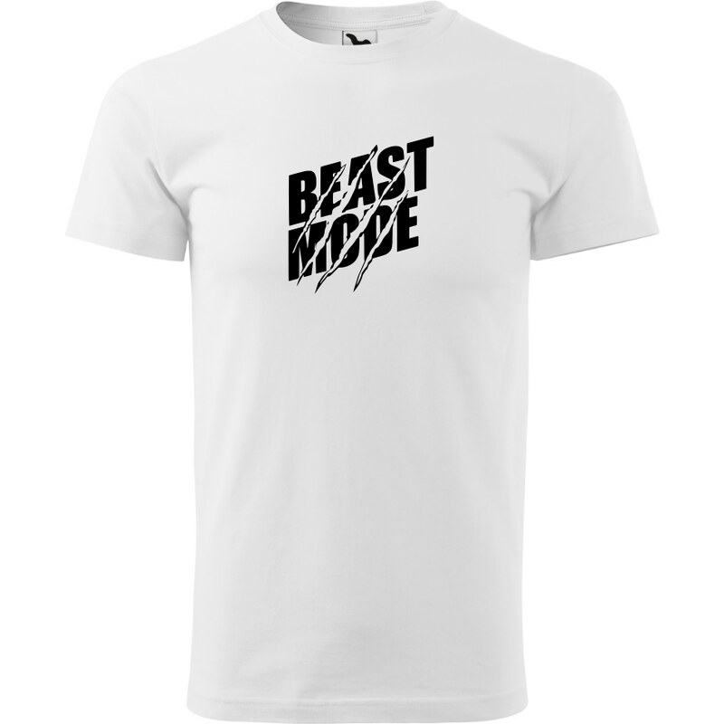 Fenomeno Pánské tričko - Beast mode - bílé