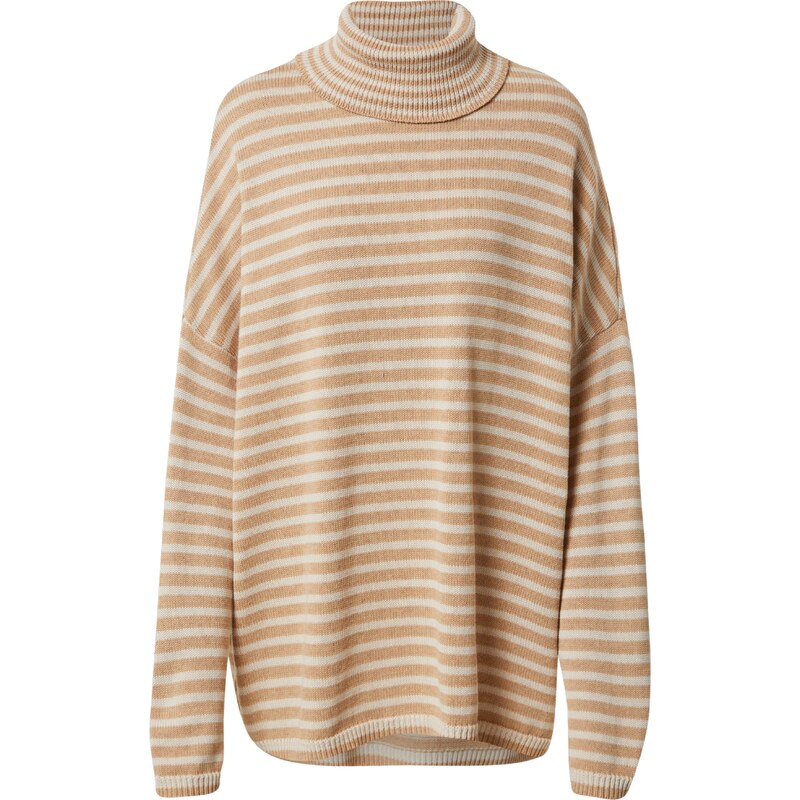 A LOT LESS Svetr Fleur velbloudí / offwhite 98140832