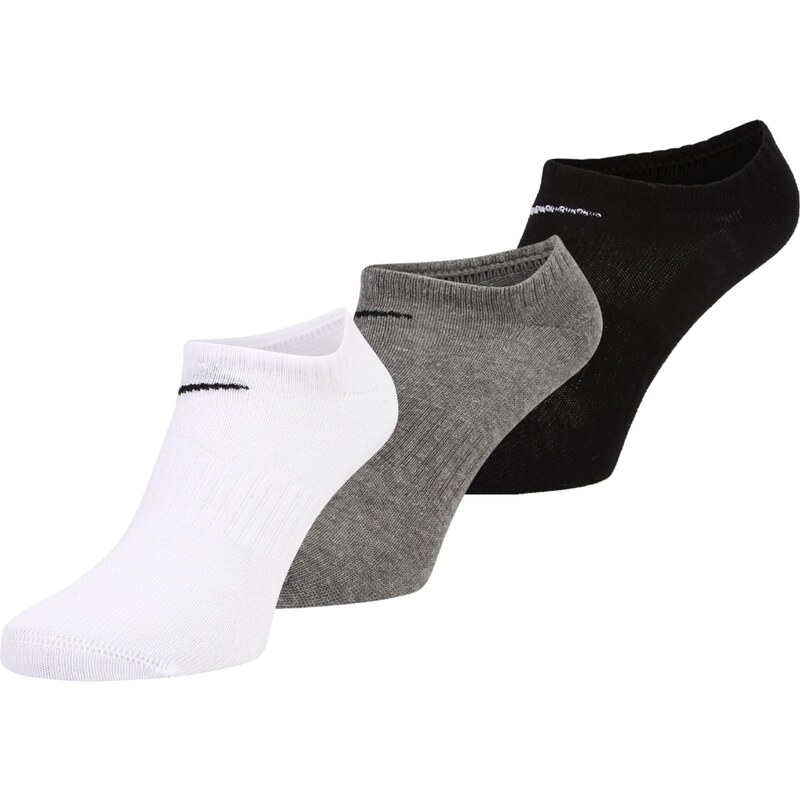 NIKE Sportovní ponožky šedá / černá / bílá