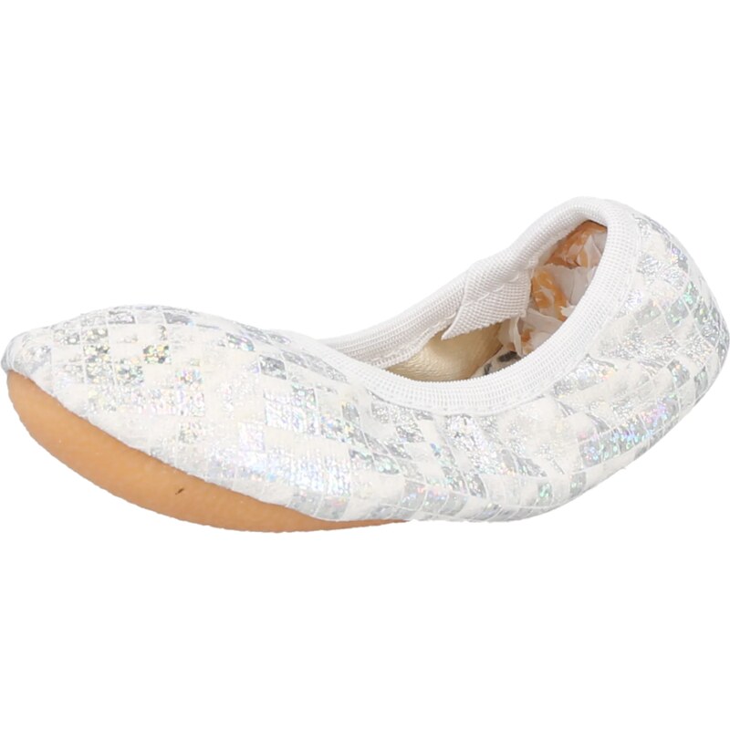 BECK Pantofle Glamour champagne / stříbrně šedá / offwhite