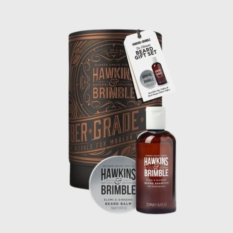 Hawkins & Brimble Pánská Dárková sada (Šampon na vousy 250ml + Balzám 50g)