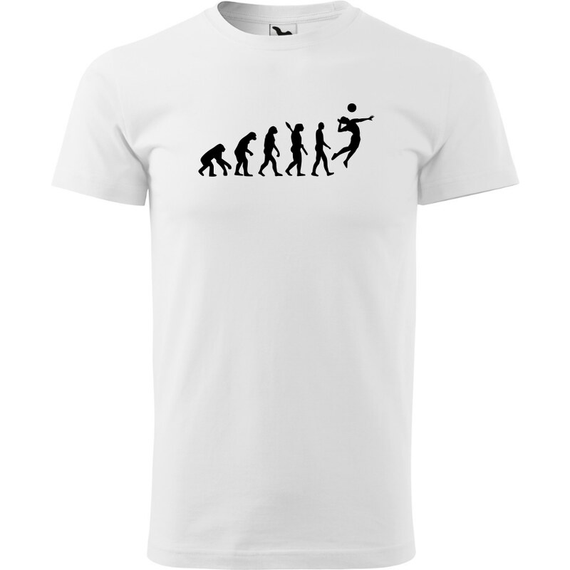 Fenomeno Pánské tričko - Evoluce volejbalisty - bílé