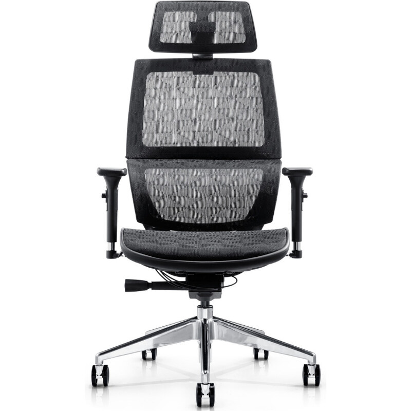 DMQ Černá látková kancelářská židle Givi