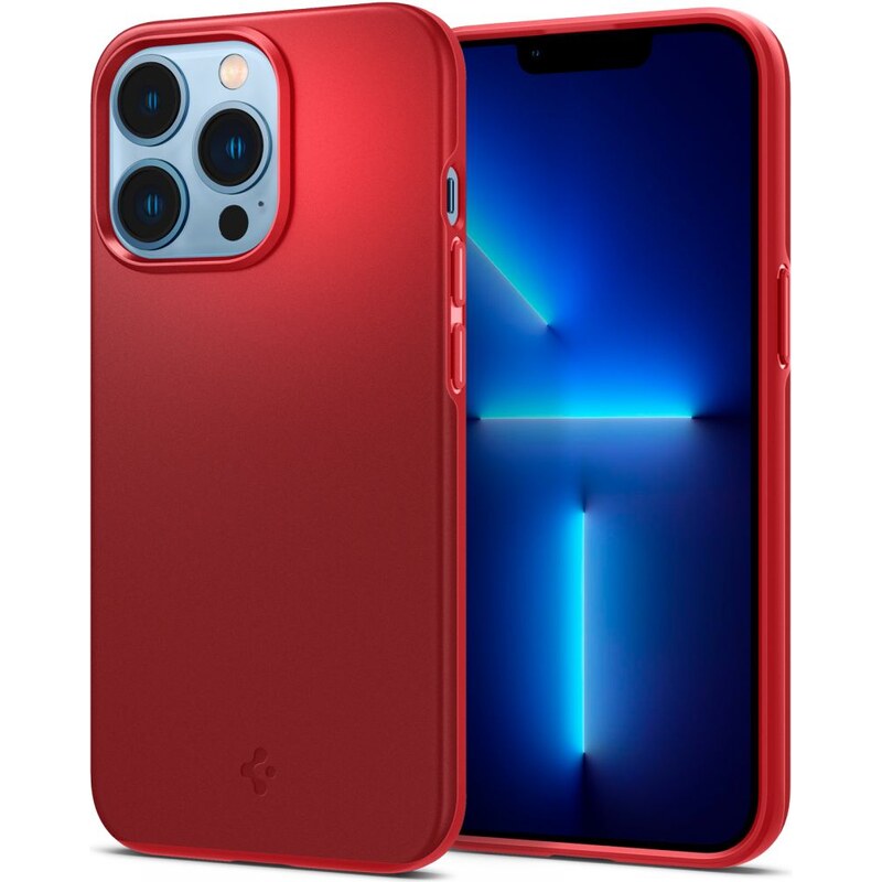 Ochranný kryt pro iPhone 13 Pro - Spigen, Thin Fit Red