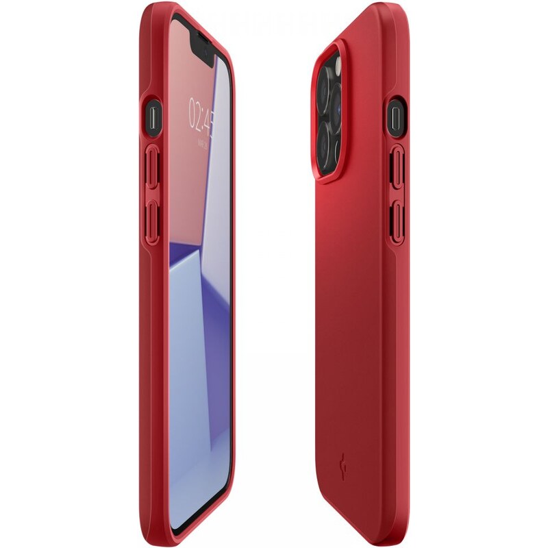 Ochranný kryt pro iPhone 13 Pro - Spigen, Thin Fit Red