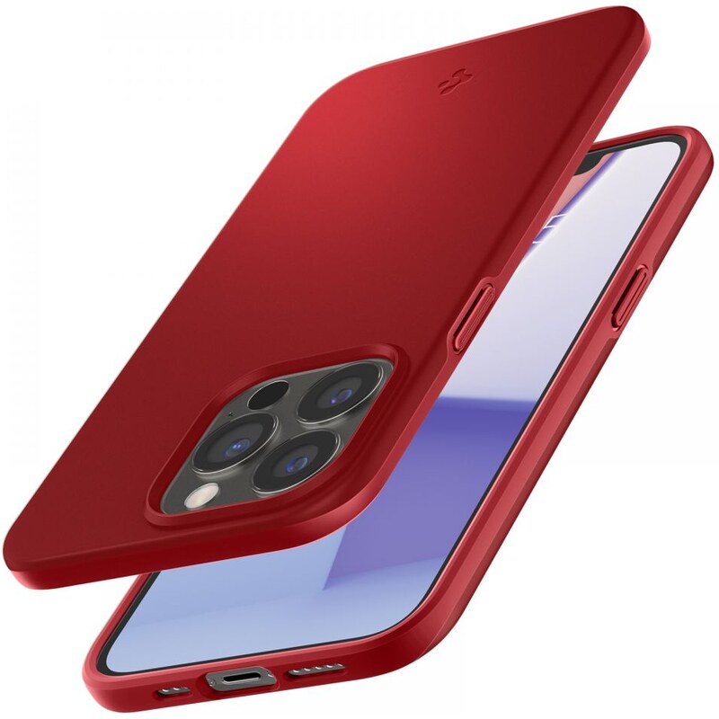 Ochranný kryt pro iPhone 13 Pro - Spigen, Thin Fit Red