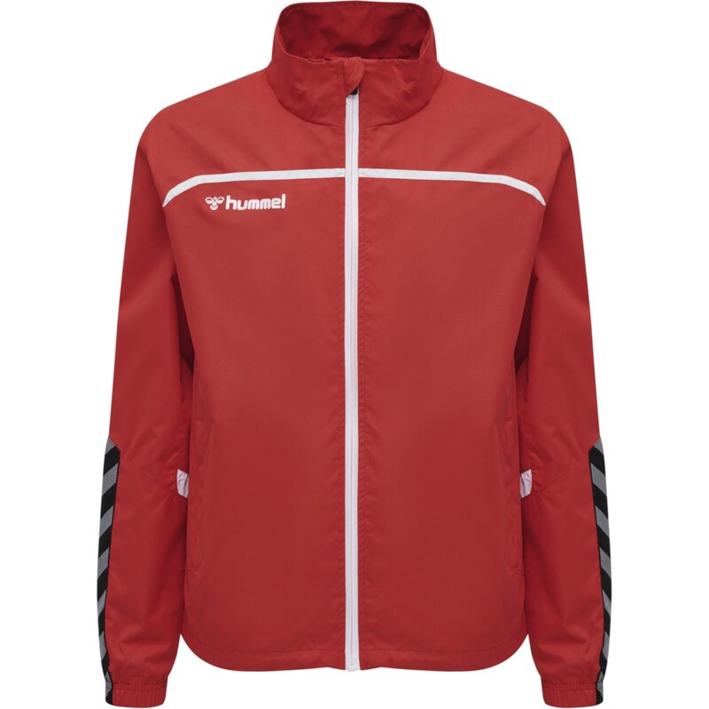 Hummel Sportovní bunda Authentic šedá / antracitová / oranžová /