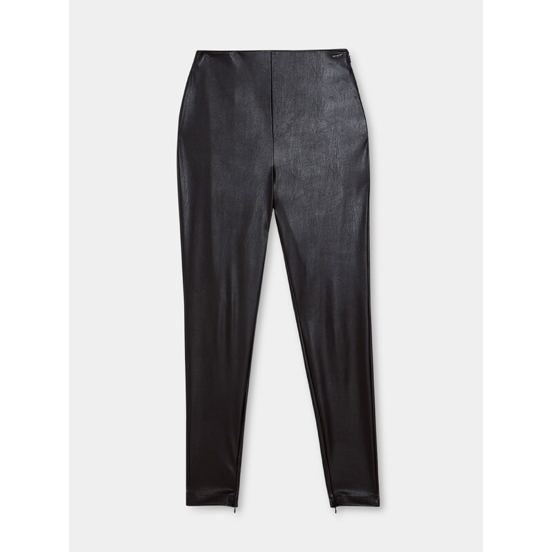 Černé dámské koženkové kalhoty Liu Jo - Dámské