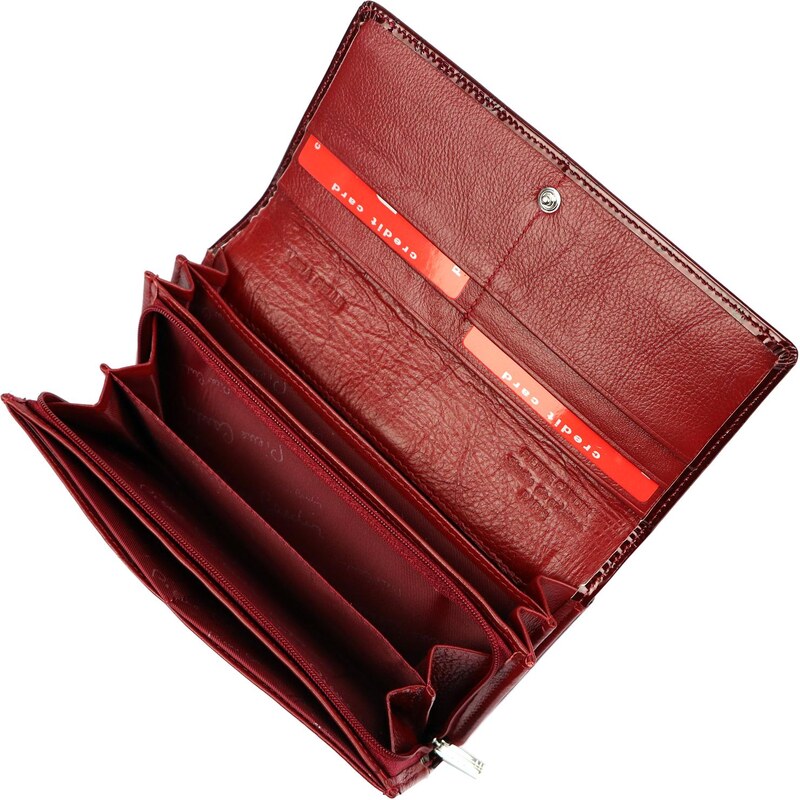 Dámská kožená peněženka Pierre Cardin 02 LEAF 122 černá