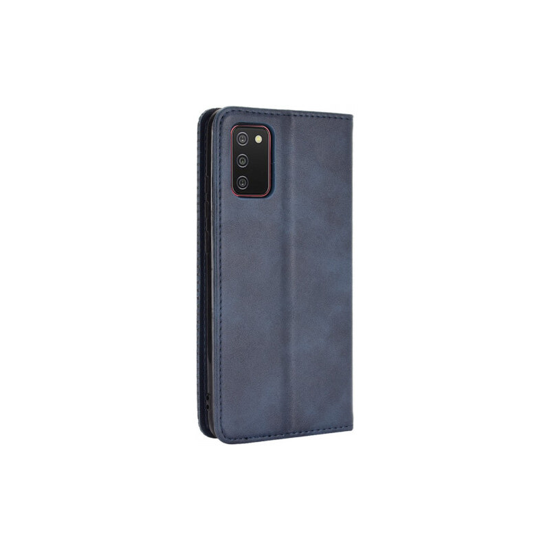 Pouzdro MFashion Samsung Galaxy A02s Vintage modré