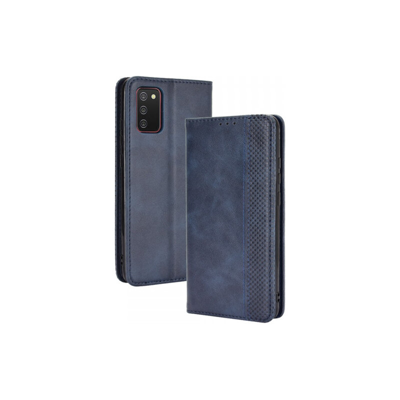 Pouzdro MFashion Samsung Galaxy A02s Vintage modré