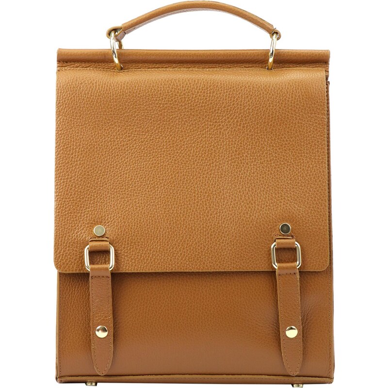 Dámský kožený batoh Luka 19-66 camel 101165779