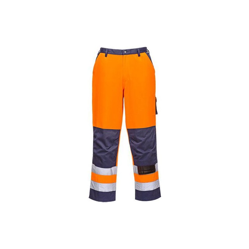 Portwest Reflexní kalhoty Lyon Hi-Vis, modré/oranžové, vel. 3XL